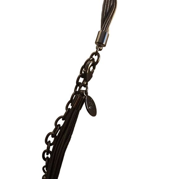 Joan Rivers Gunmetal Multi-Strand Tassel Necklace - Picture 3 of 3